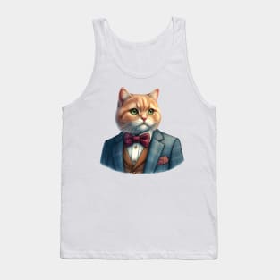 The Orange Tabby Tycoon Tank Top